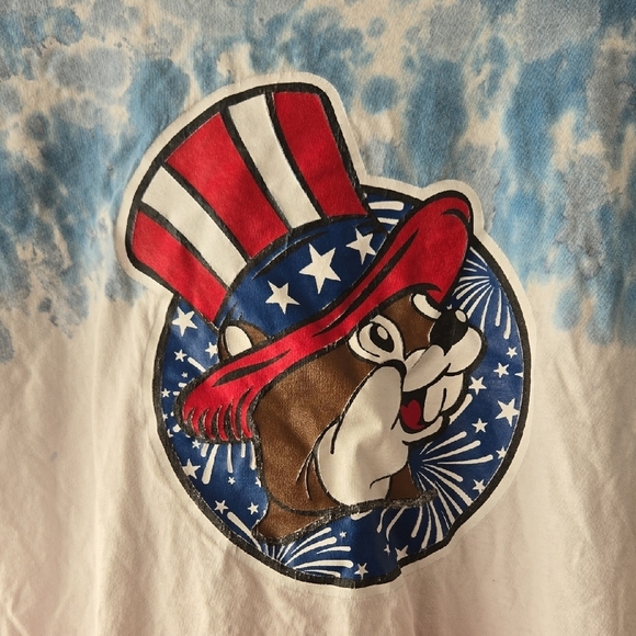 BUC-EES Patriotic Tie-Dye Short Sleeve Tee, L, Logo, USA - Picture 2 of 4